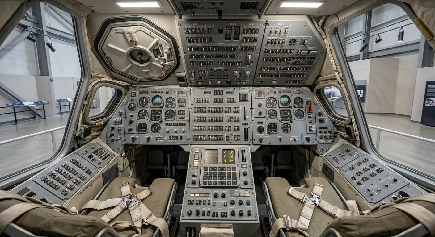 1966 North American Aviation Apollo Command/Service Module - Cockpit - Crewed Spacecraft vehicle
