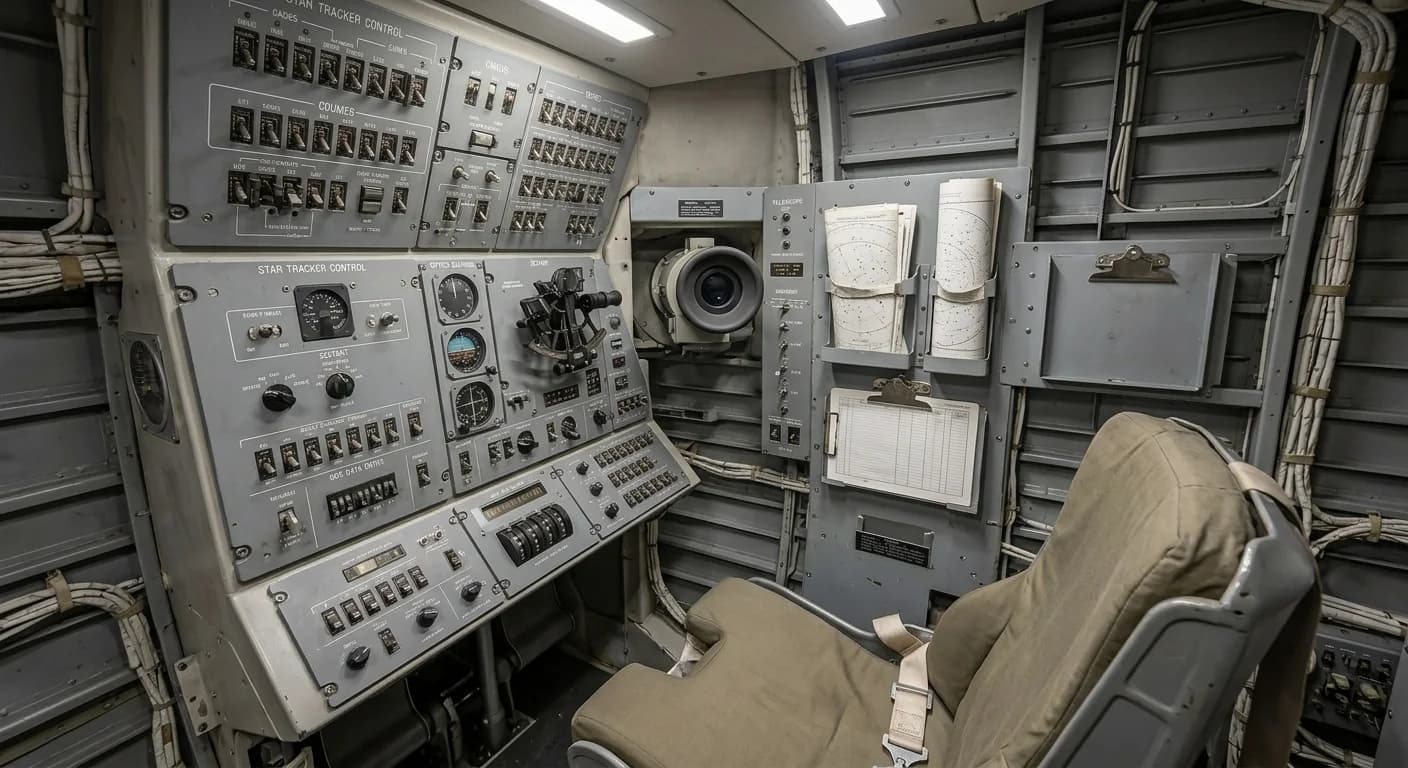 1966 North American Aviation Apollo Command/Service Module - Navigation Station - Crewed Spacecraft vehicle