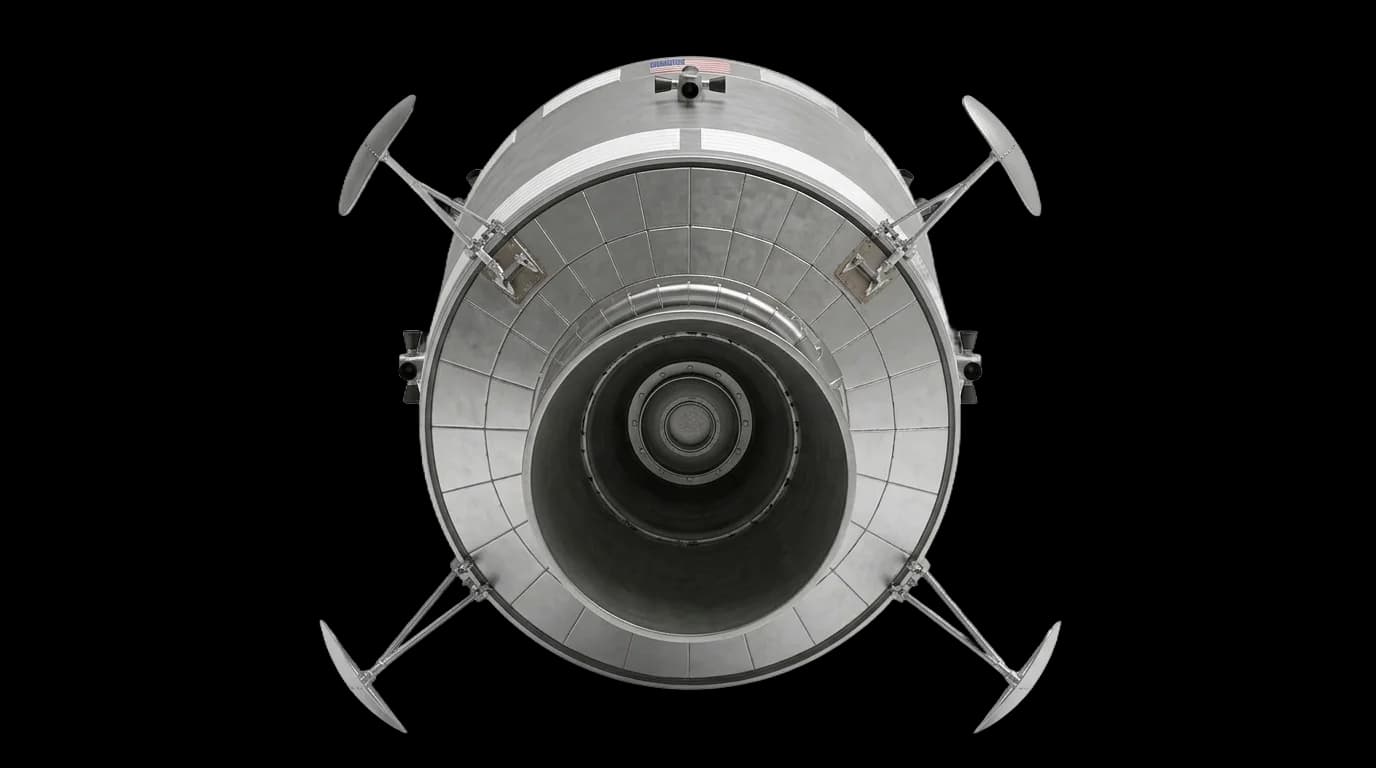 1966 North American Aviation Apollo Command/Service Module - Engine Cluster - Crewed Spacecraft vehicle