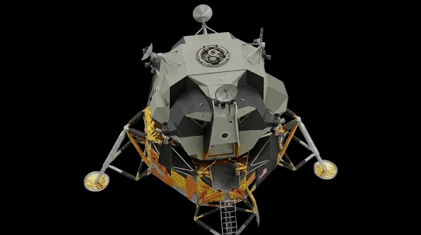 1968 Grumman Apollo Lunar Module - Above Right - Crewed Spacecraft vehicle