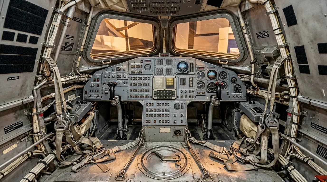 1968 Grumman Apollo Lunar Module - Cockpit - Crewed Spacecraft vehicle