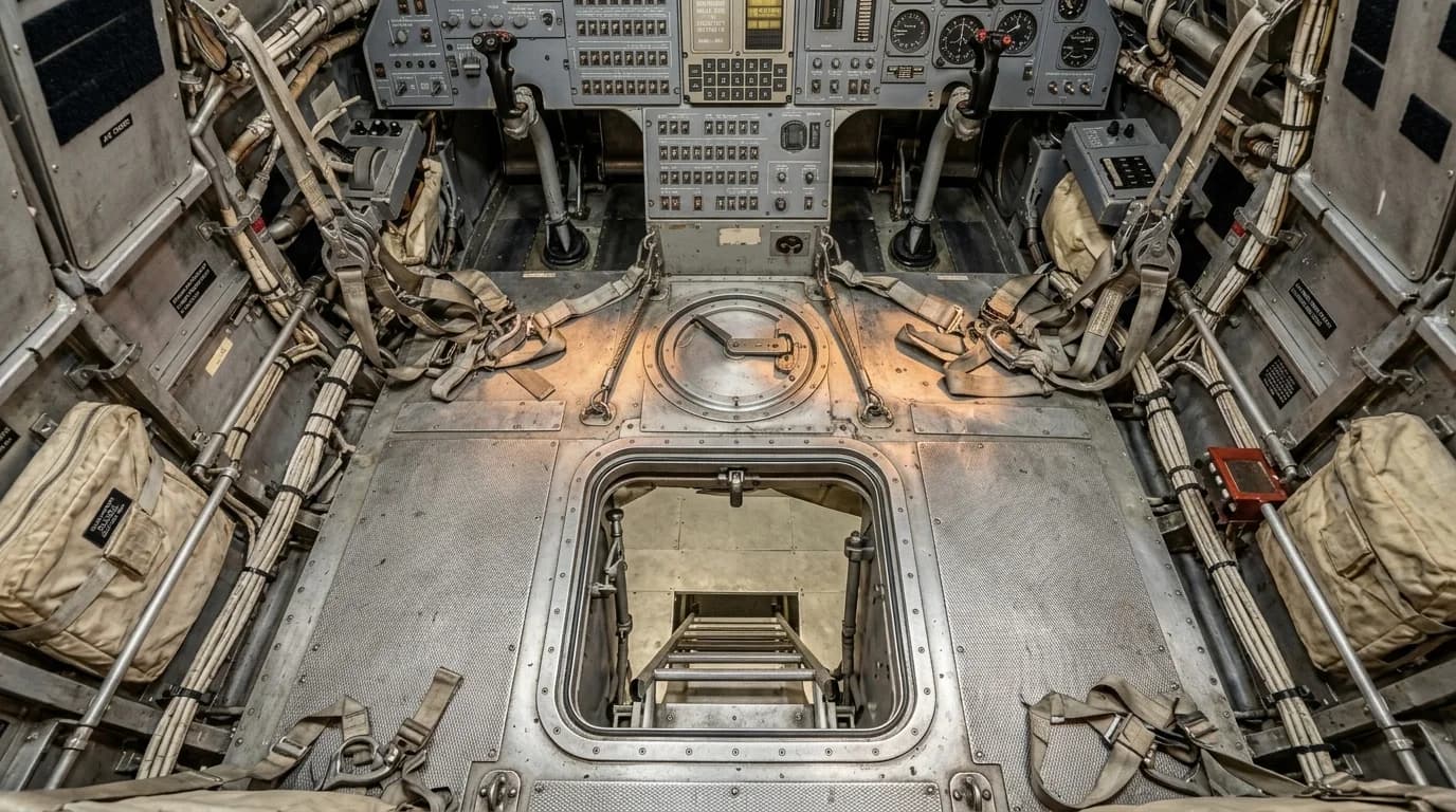 1968 Grumman Apollo Lunar Module - Hatch - Crewed Spacecraft vehicle