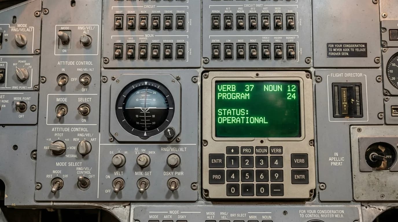 1968 Grumman Apollo Lunar Module - Instrument Panel - Crewed Spacecraft vehicle