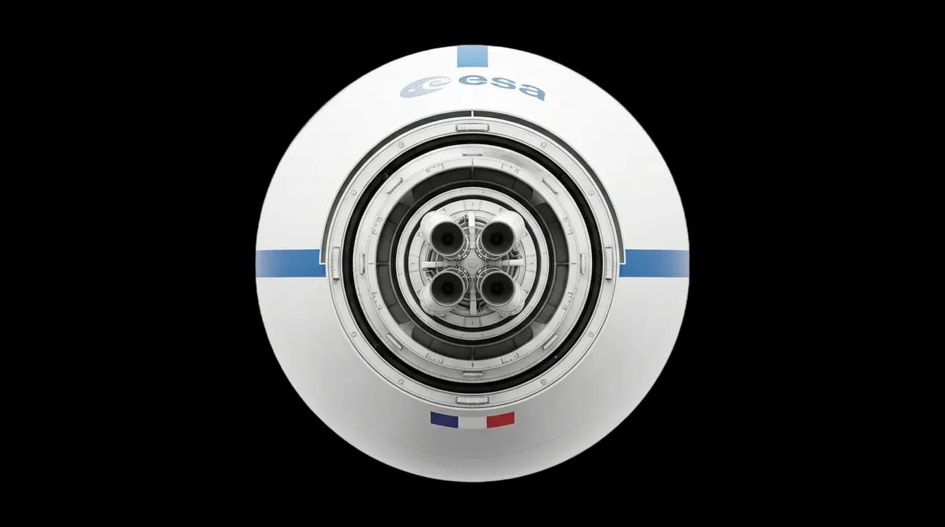 1979 Arianespace Ariane 1 - Top View - Launch Vehicle vehicle