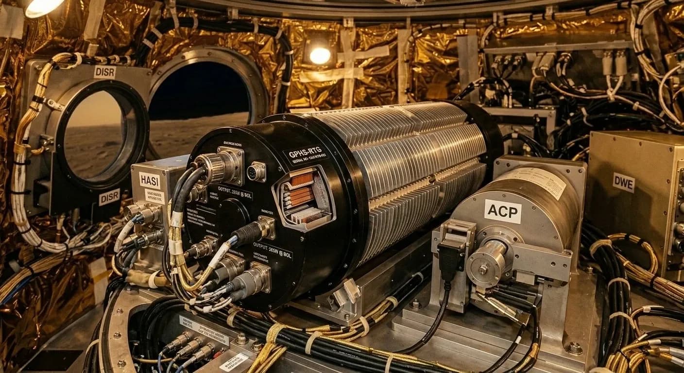 NASA/JPL Cassini-Huygens 1997 - RTG Power view