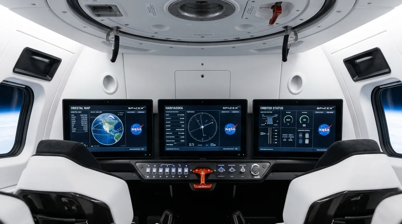 2020 SpaceX Crew Dragon - Touchscreen - Crewed Spacecraft vehicle