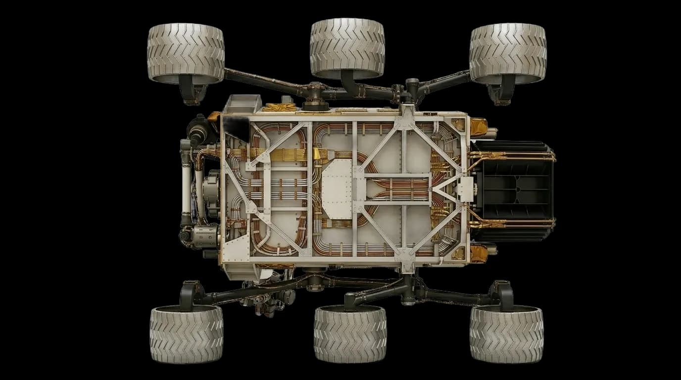 NASA/JPL Curiosity (MSL) 2011 - Bottom View view