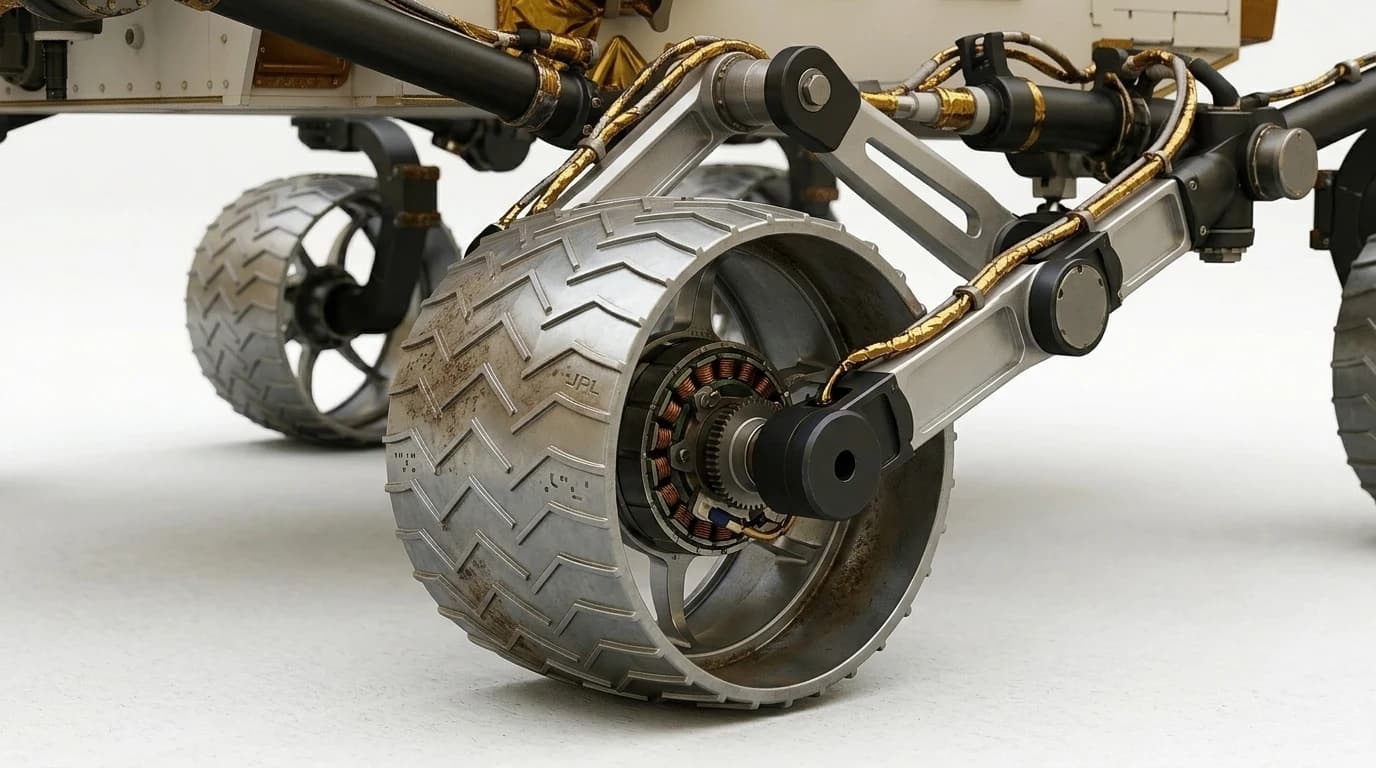 NASA/JPL Curiosity (MSL) 2011 - Wheels view