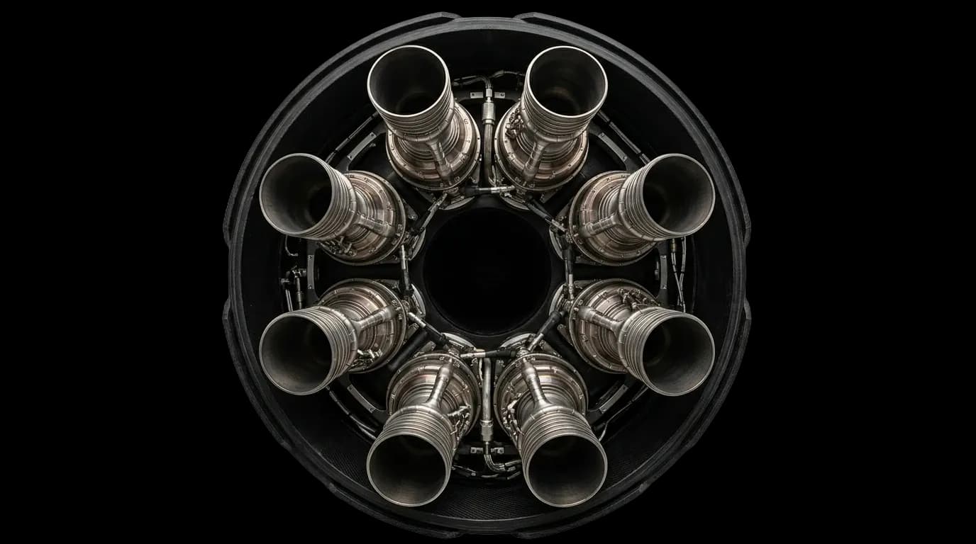 2017 Rocket Lab Electron - Bottom View - Launch Vehicle vehicle