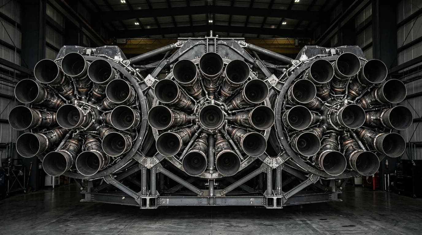 2018 SpaceX Falcon Heavy - 27-Engine Cluster - Launch Vehicle vehicle