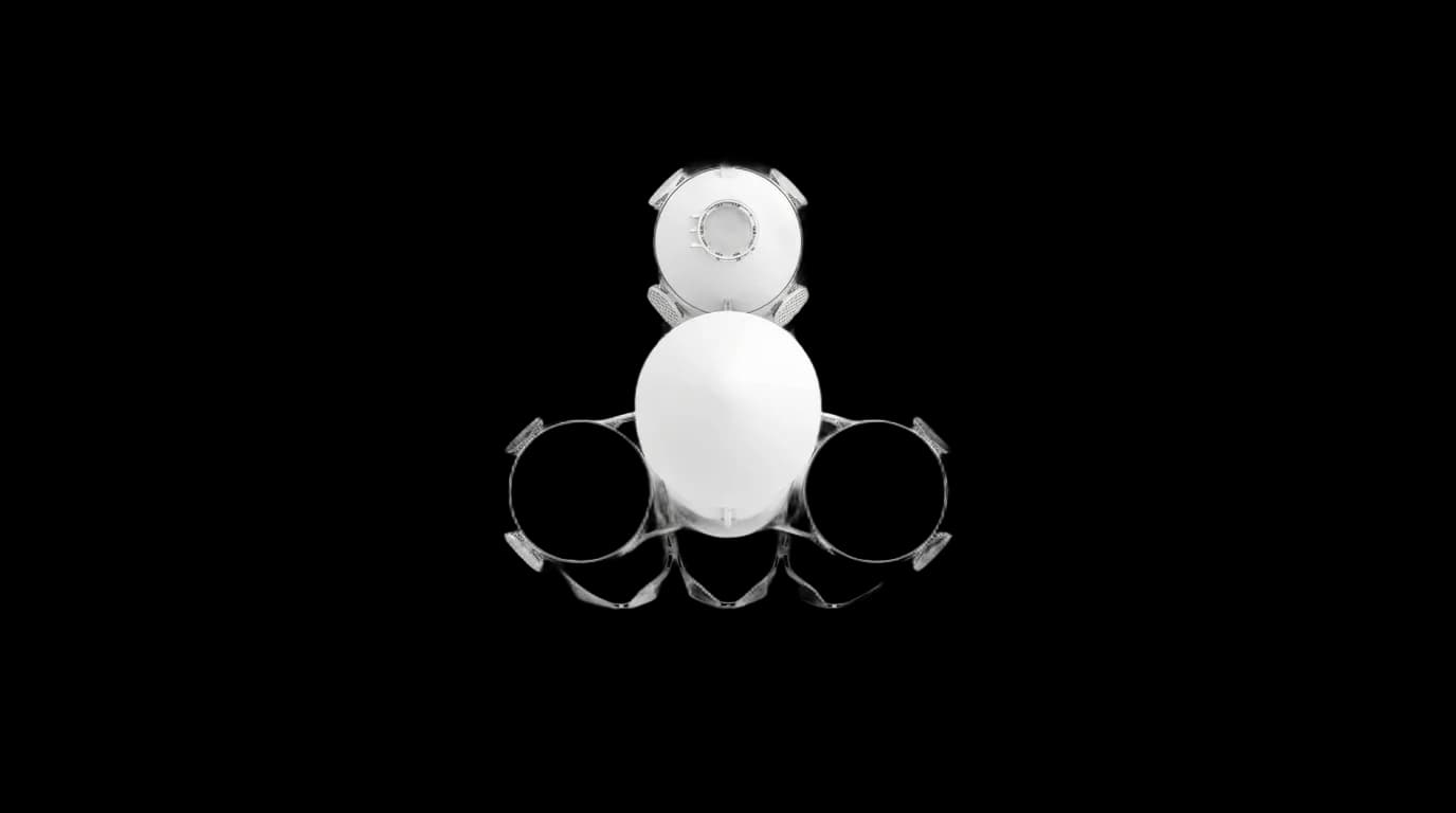 2018 SpaceX Falcon Heavy - Top View - Launch Vehicle vehicle