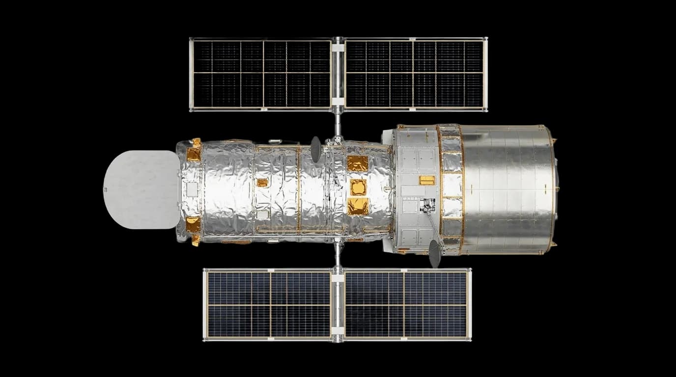 1990 Lockheed Martin Hubble Space Telescope - Top View - Satellite vehicle