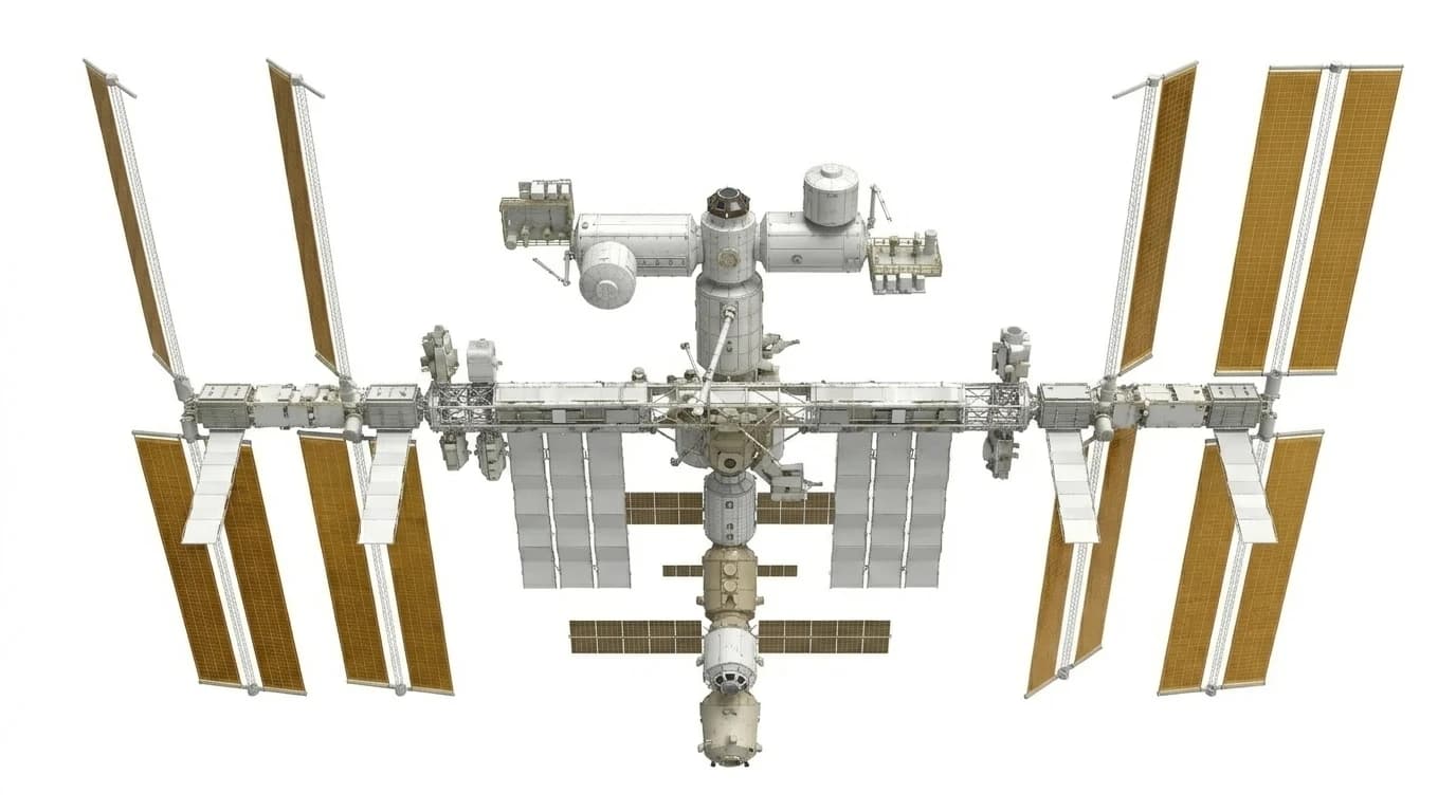 NASA International Space Station 1998 - Bottom View view
