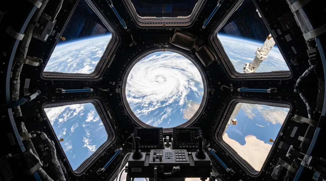 NASA International Space Station 1998 - Cupola view