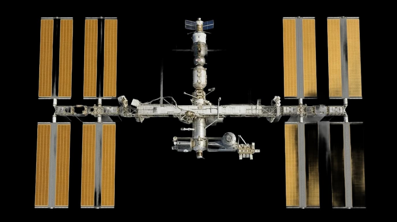 NASA International Space Station 1998 - Top View view