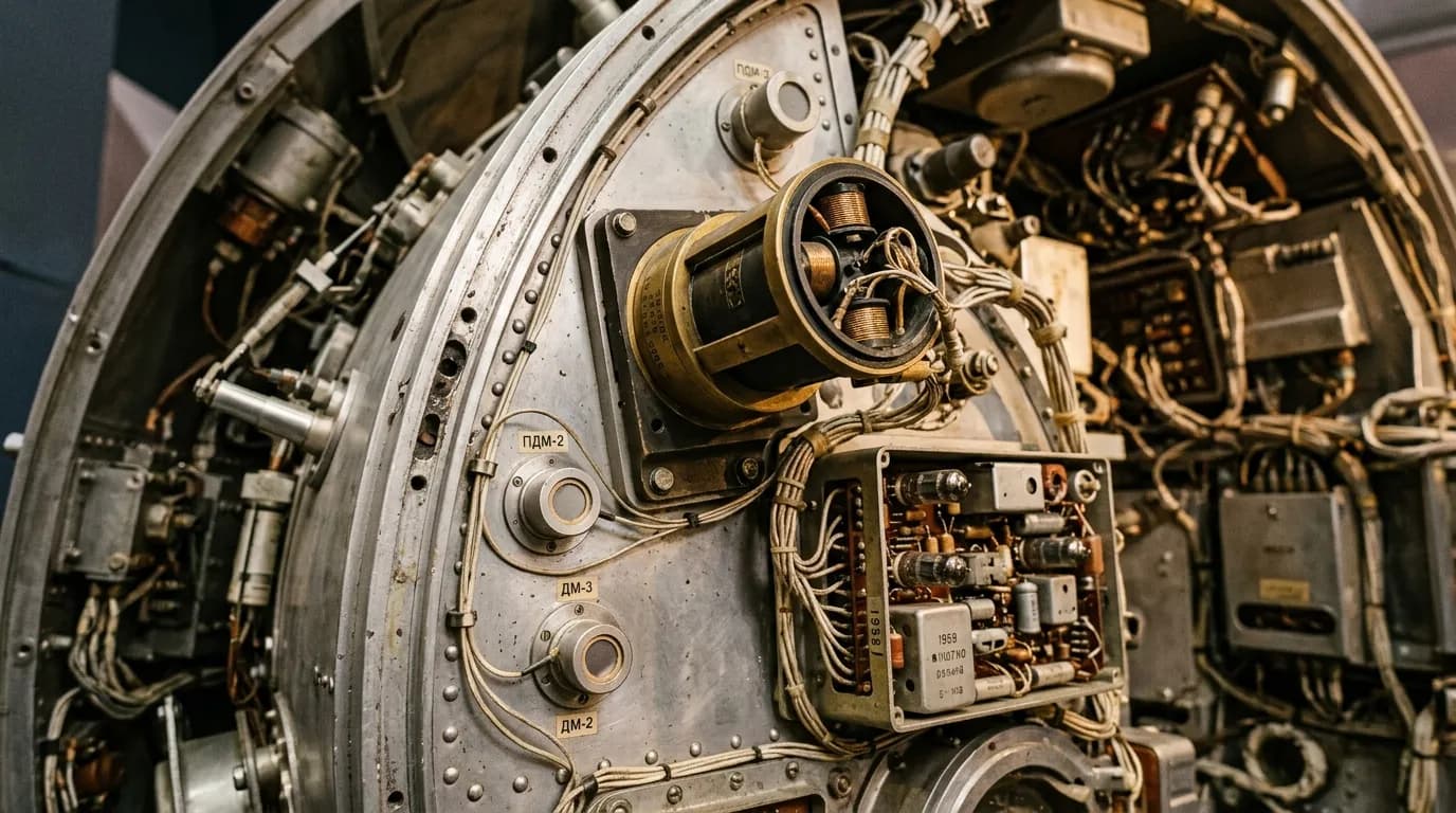 1959 OKB-1 Luna 2 - Magnetometer - Interplanetary Probe vehicle