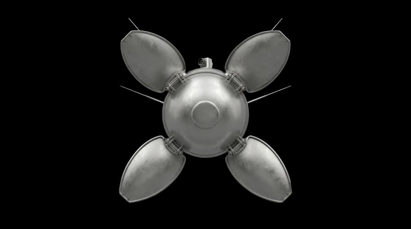 1966 OKB-1 Luna 9 - Bottom View - Lunar Vehicle vehicle