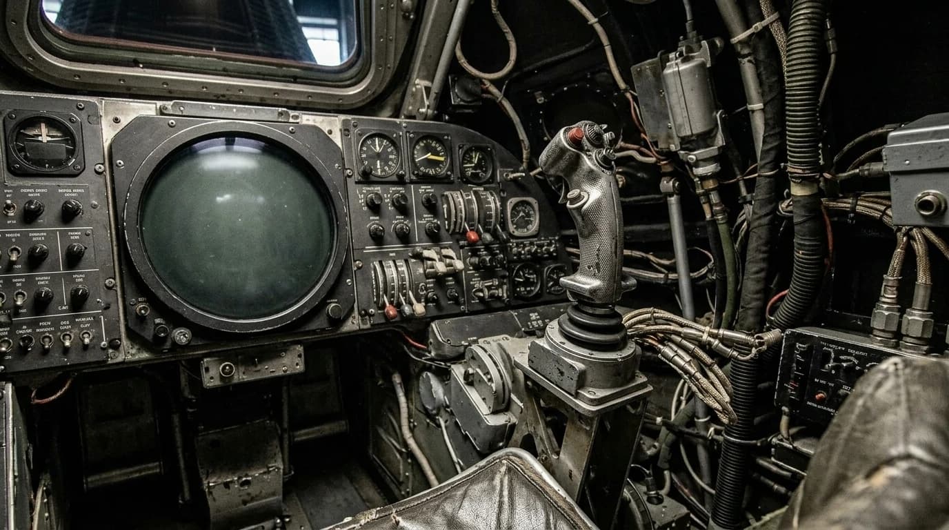McDonnell Mercury Capsule 1961 - Hand Controller view