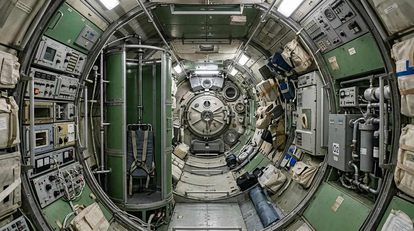 1986 Roscosmos Mir - Kvant-2 Module - Space Station vehicle