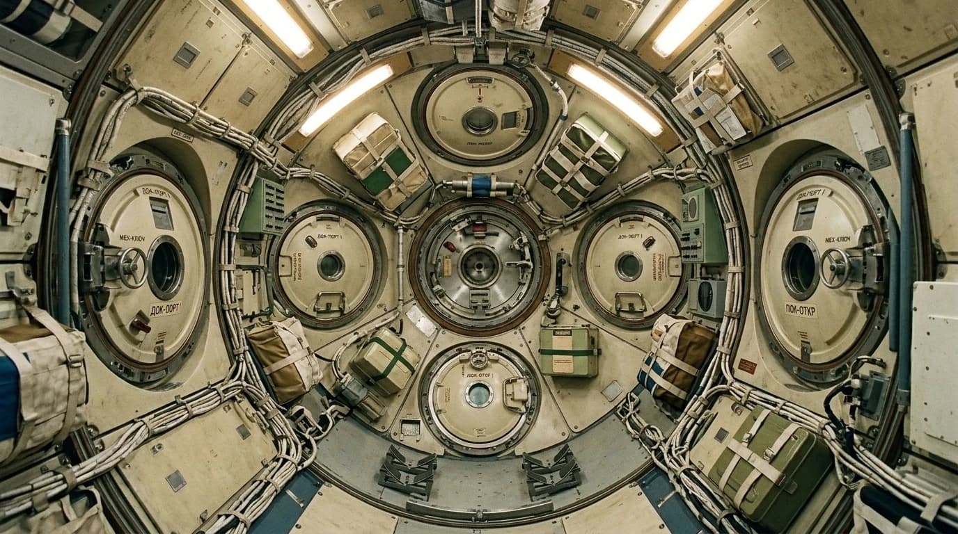 Roscosmos Mir 1986 - Docking Node view