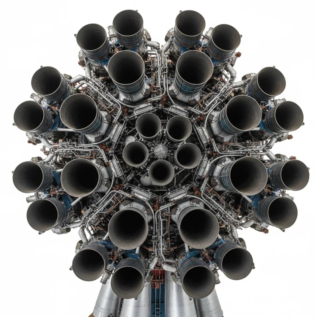 1969 OKB-1 N1 - Engines - Launch Vehicle vehicle