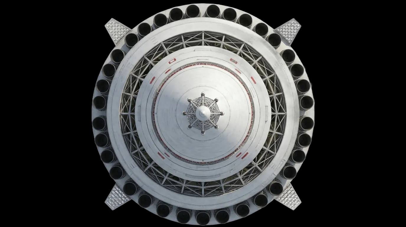 1969 OKB-1 N1 - Top View - Launch Vehicle vehicle