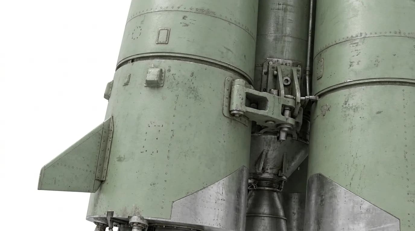 OKB-1 R-7 Semyorka 1957 - Booster view