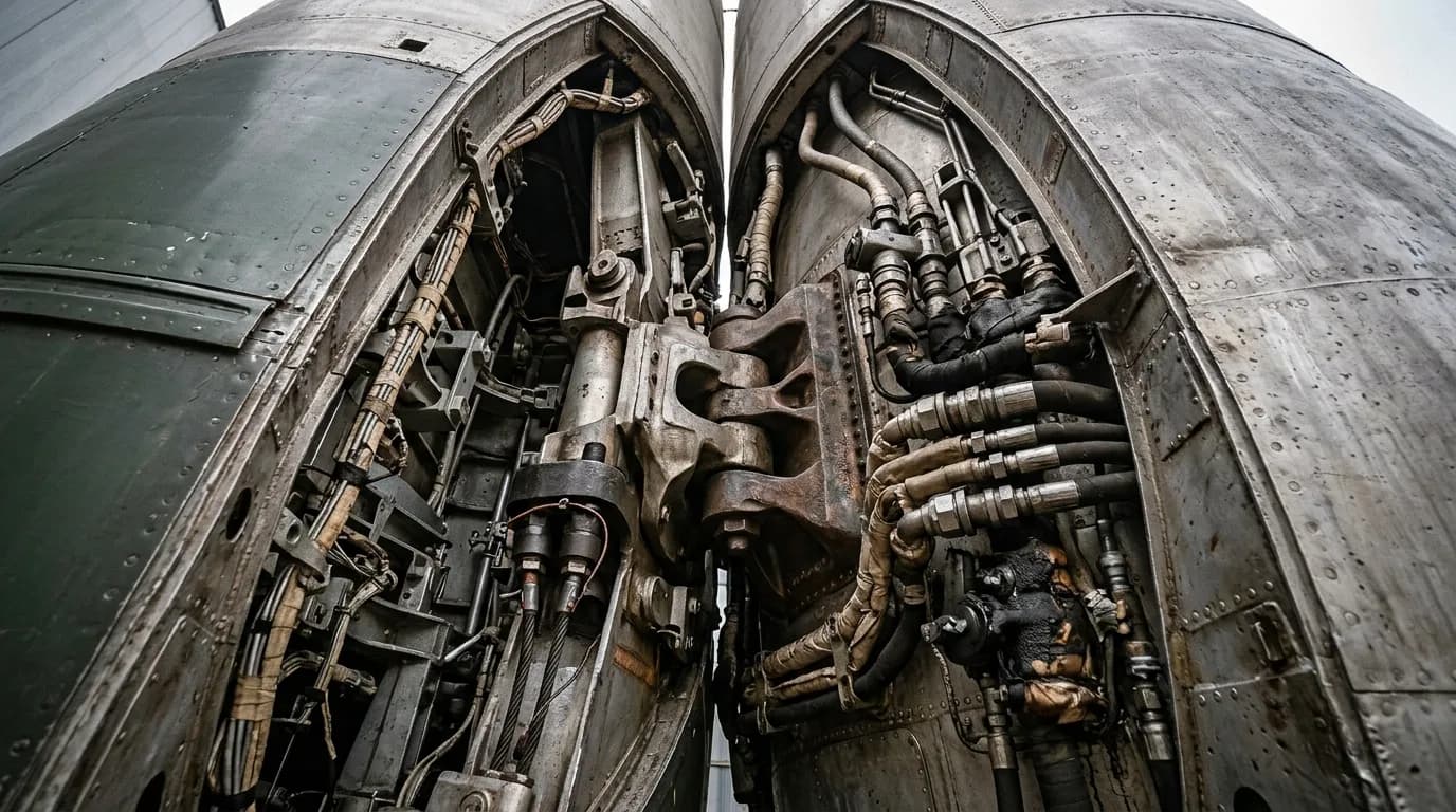 OKB-1 R-7 Semyorka 1957 - Separation view