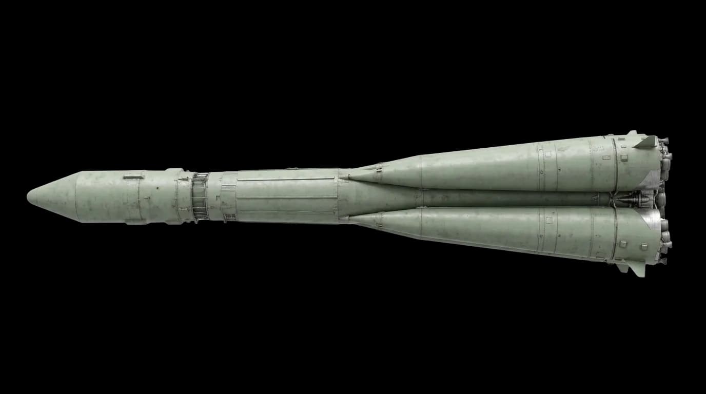 OKB-1 R-7 Semyorka 1957 - Profile view
