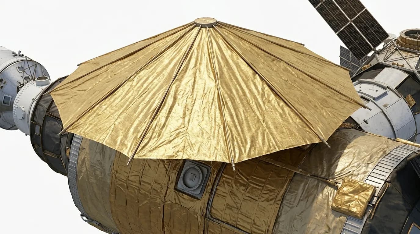 1973 NASA Skylab - Solar Parasol - Space Station vehicle