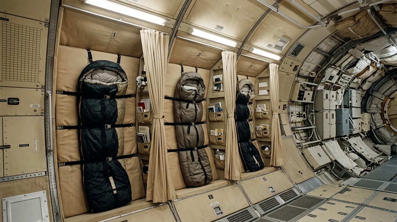 1973 NASA Skylab - Sleep Quarters - Space Station vehicle