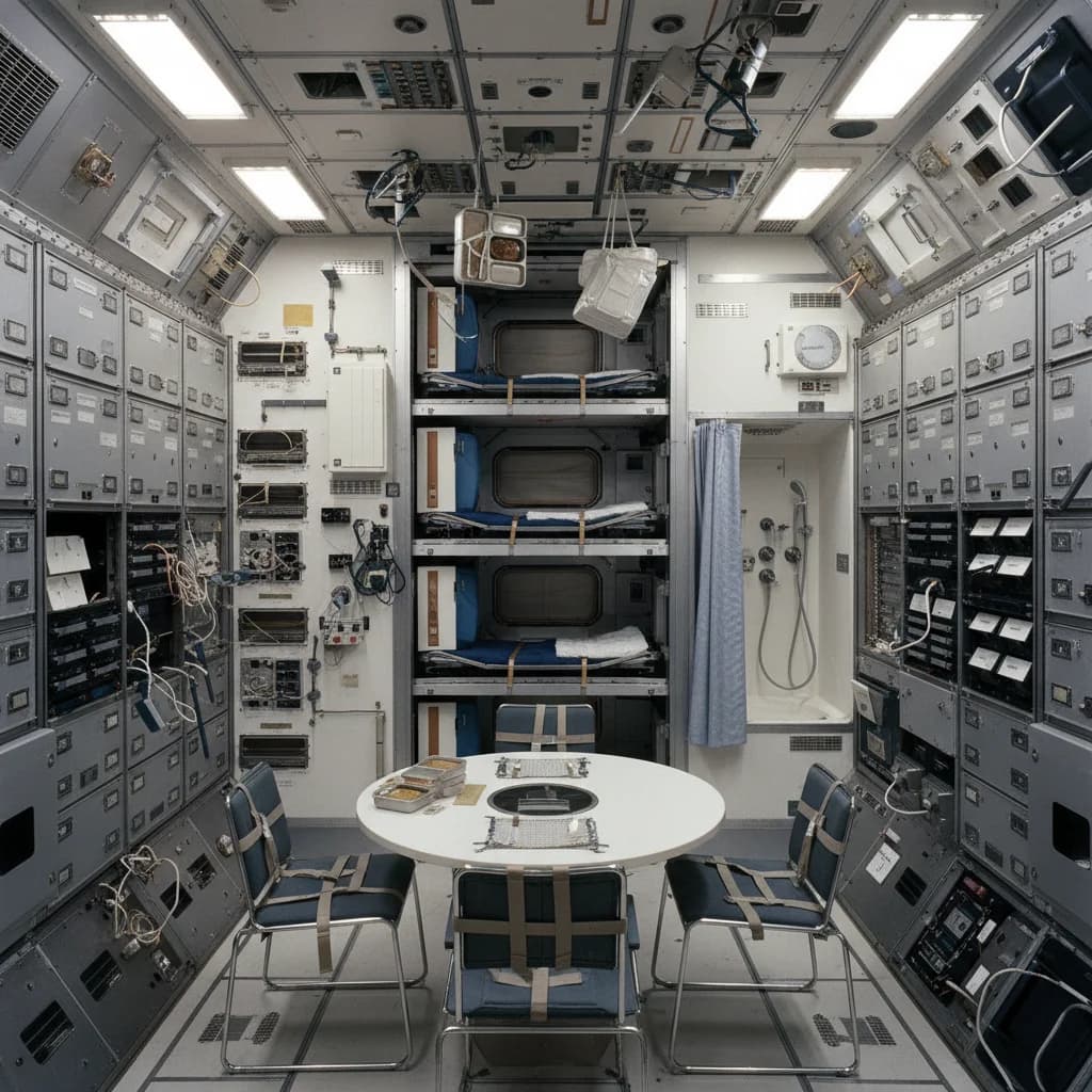 1973 NASA Skylab - Workshop Interior - Space Station vehicle