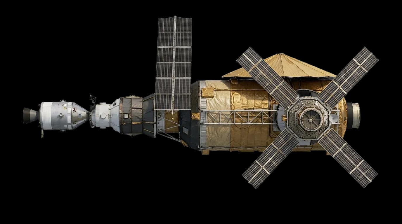 1973 NASA Skylab - Profile - Space Station vehicle