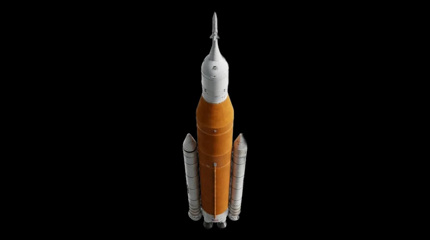 2022 Boeing Space Launch System - Top View - Launch Vehicle vehicle