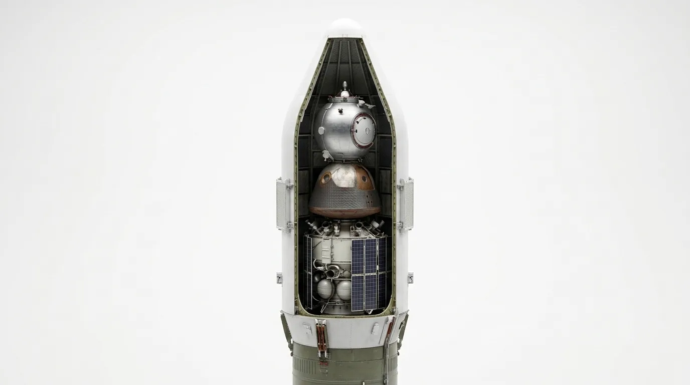 1966 OKB-1 Soyuz (Rocket) - Fairing - Launch Vehicle vehicle