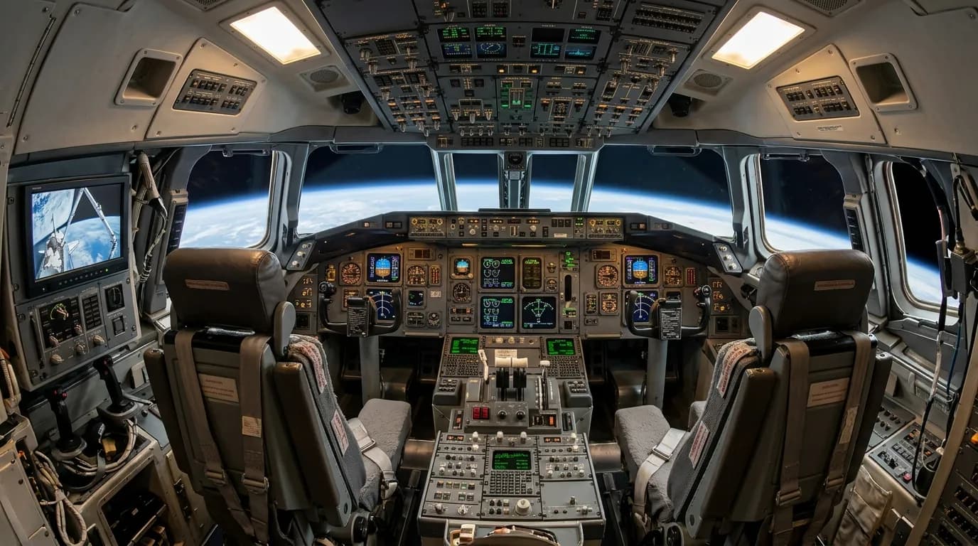 1981 Rockwell/Boeing Space Shuttle - Flight Deck - Space Shuttle vehicle