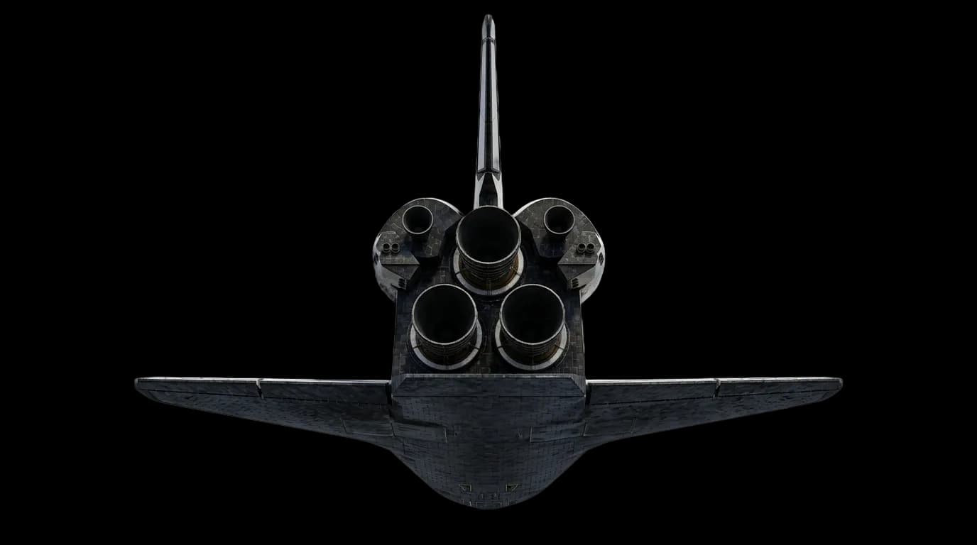 1981 Rockwell/Boeing Space Shuttle - Engine Cluster - Space Shuttle vehicle