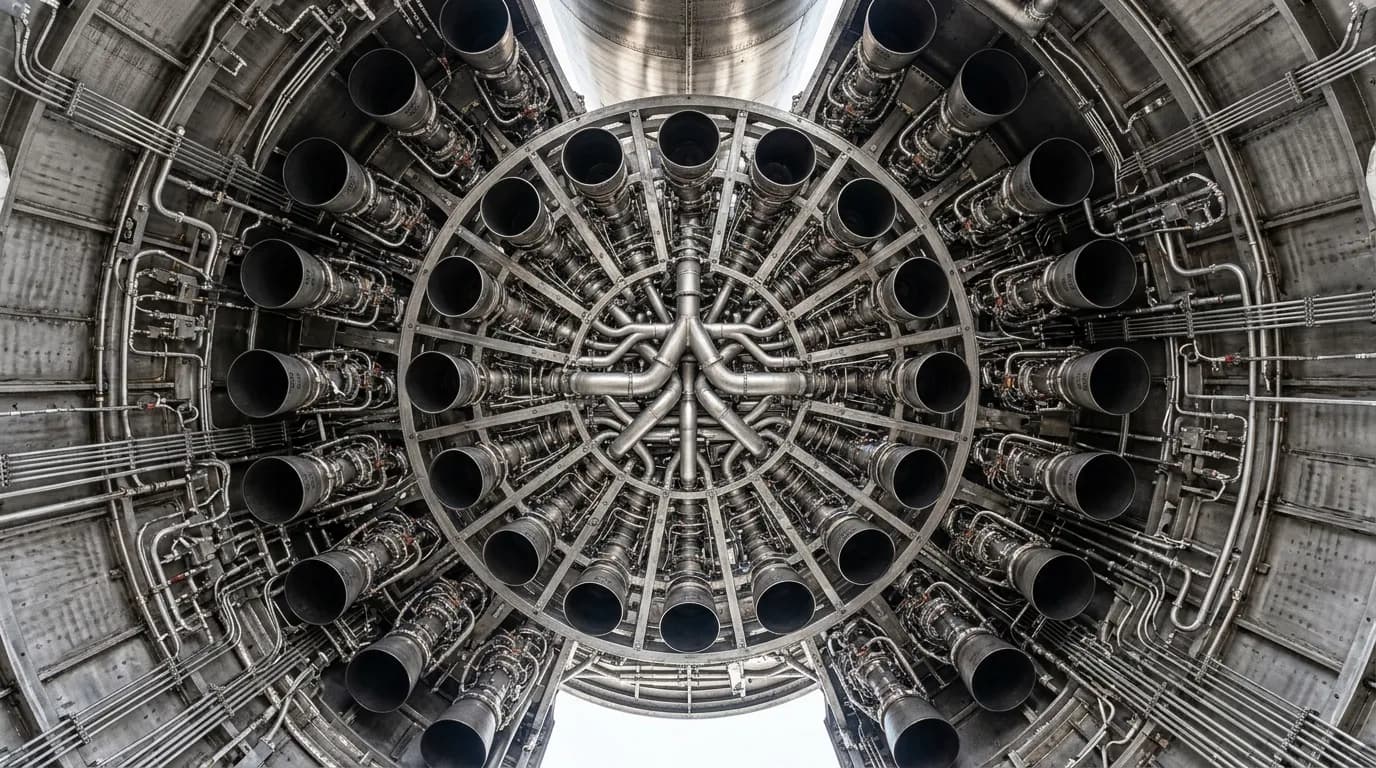 2023 SpaceX Starship / Super Heavy - Engine Bay - Launch Vehicle vehicle