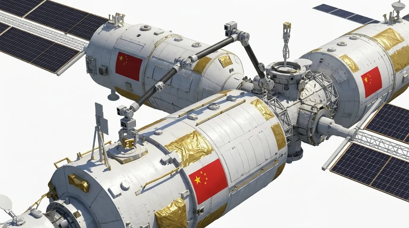 2021 CNSA Tiangong Space Station - Arm - Space Station vehicle