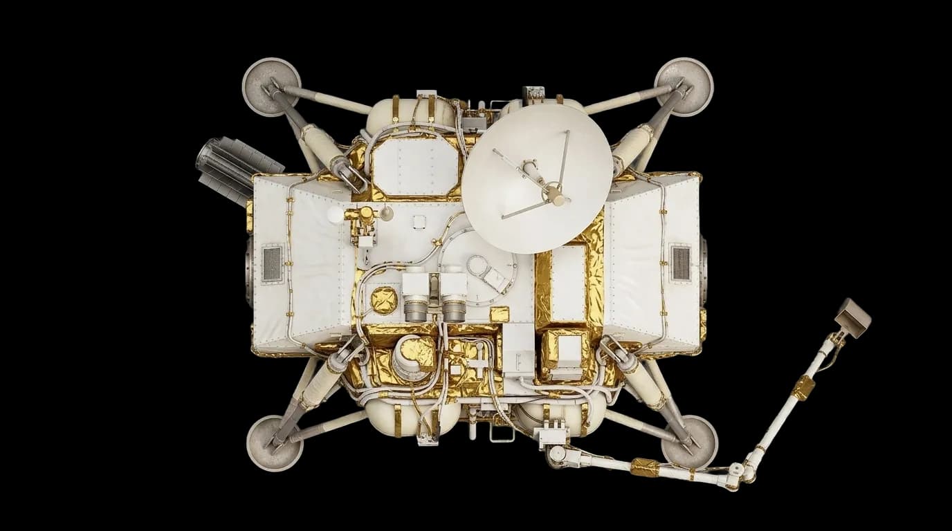 1975 NASA/JPL Viking 1 - Top View - Mars Vehicle vehicle