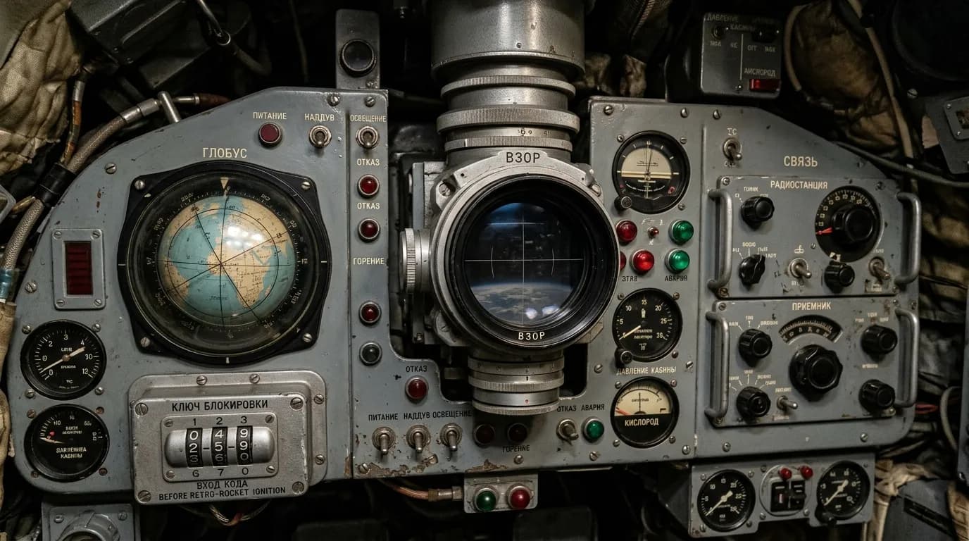 1961 OKB-1 Vostok Capsule - Instruments - Crewed Spacecraft vehicle