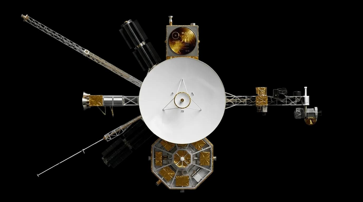 1977 NASA/JPL Voyager 1 - Top View - Interplanetary Probe vehicle